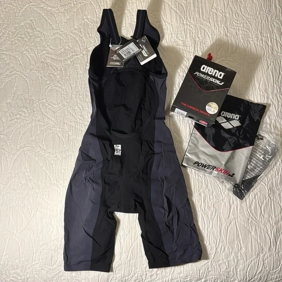 Arena NWT Powerskin Carbon Flex VX tech suit - open back, dark grey/black - Picture 3 of 5